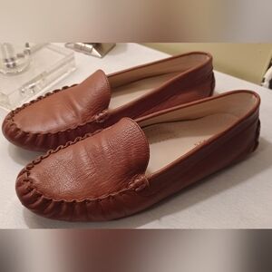 Cole Haan Evelyn Driver Brown Leather Women's Loafers Moccasins 10